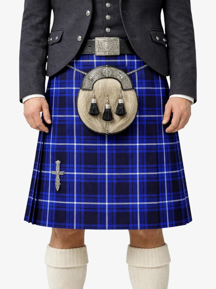 American Patriot Tartan Kilt Model Front