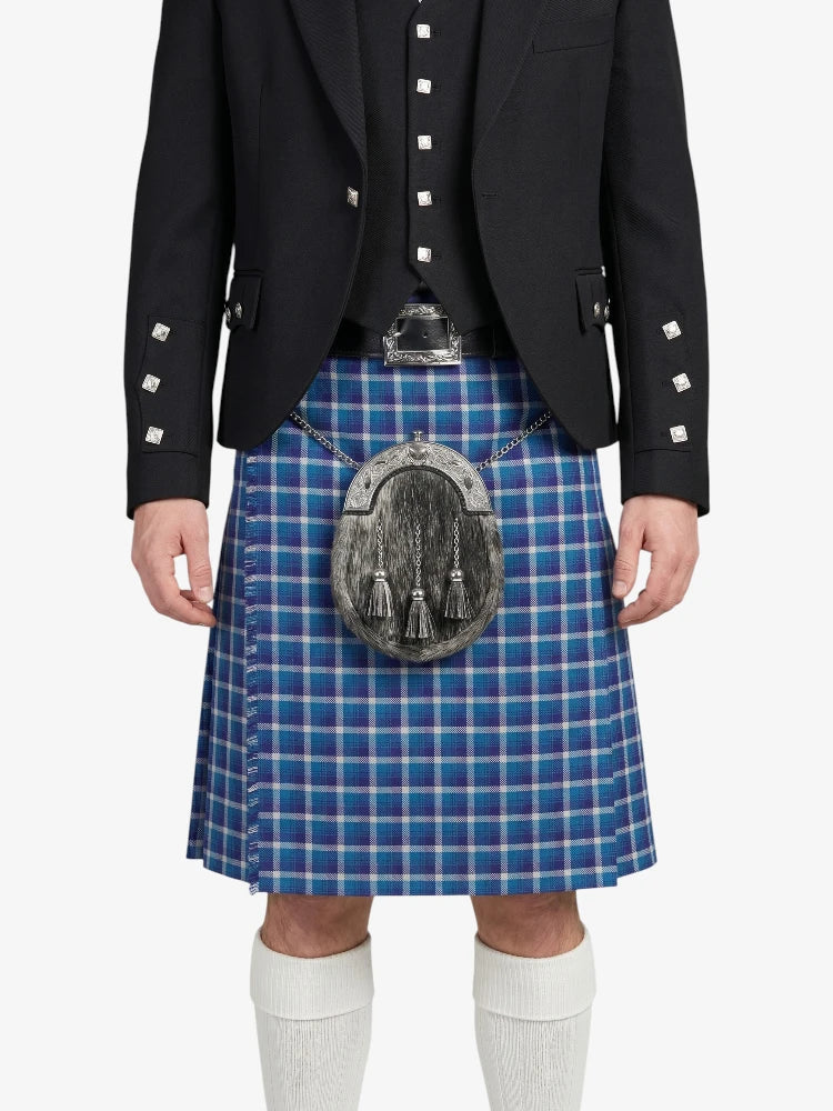 Bannockbane Light Blue Tartan Kilt