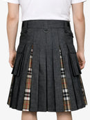 Campbell Tartan Black Denim Kilt