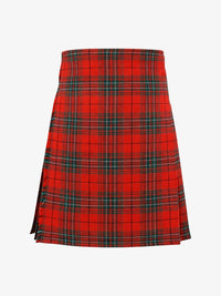Red plaid kilt on a white background