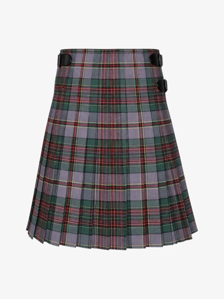 Plaid kilt with a white background