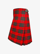 Red plaid kilt on a white background