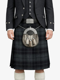 Dark Grey Highlander Tartan Kilt