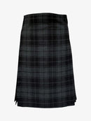 Dark Grey Highlander Tartan Kilt Front
