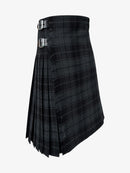 Dark Grey Highlander Tartan Kilt Right Side
