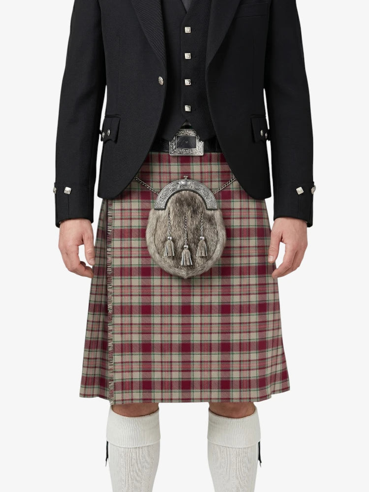 Etive Burgundy Tartan Kilt