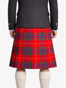Fraser Red Ancient Tartan Kilt Model Back