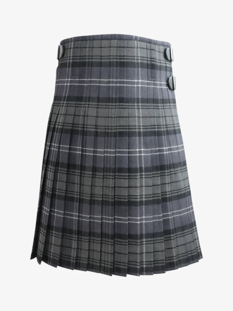 Hamilton Grey Tartan Kilt Back