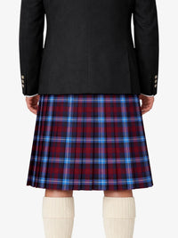 Highland Titles Tartan Kilt Model Back