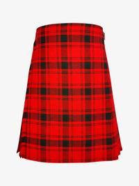 Red plaid kilt on a white background