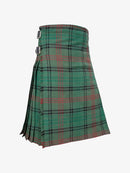 Green plaid kilt on a white background