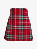 Red plaid kilt on a white background